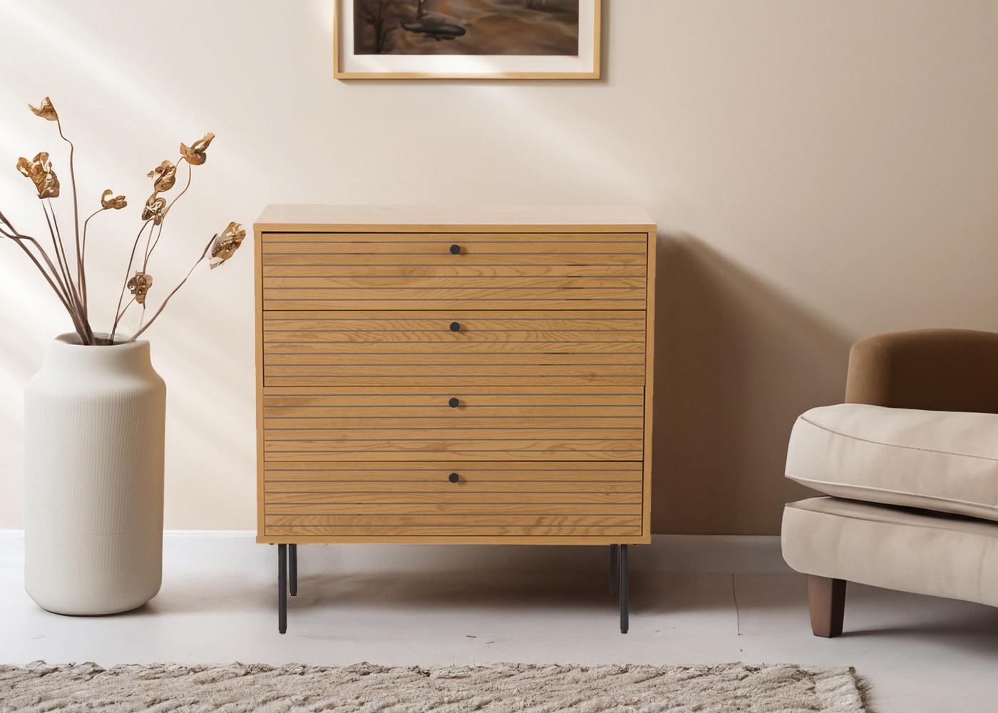 wohnli-moebel-suche-800001012957-1 KOMMODE Braun Holz MCW Möbel > Kommoden & Schubladenschränke > Kommoden Braun