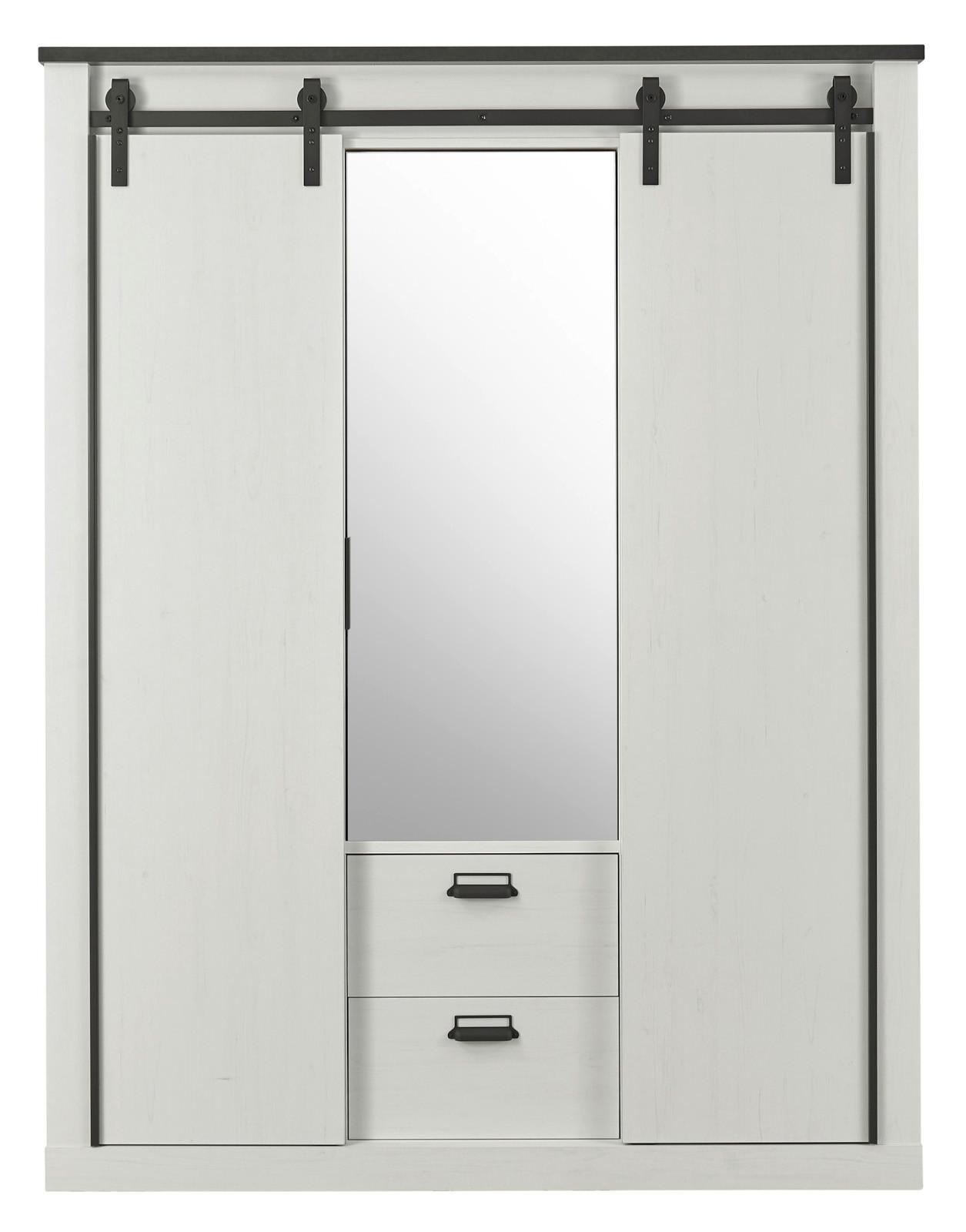 Wohnli Möbelsuche - KLEIDERSCHRANK weiß Pinie