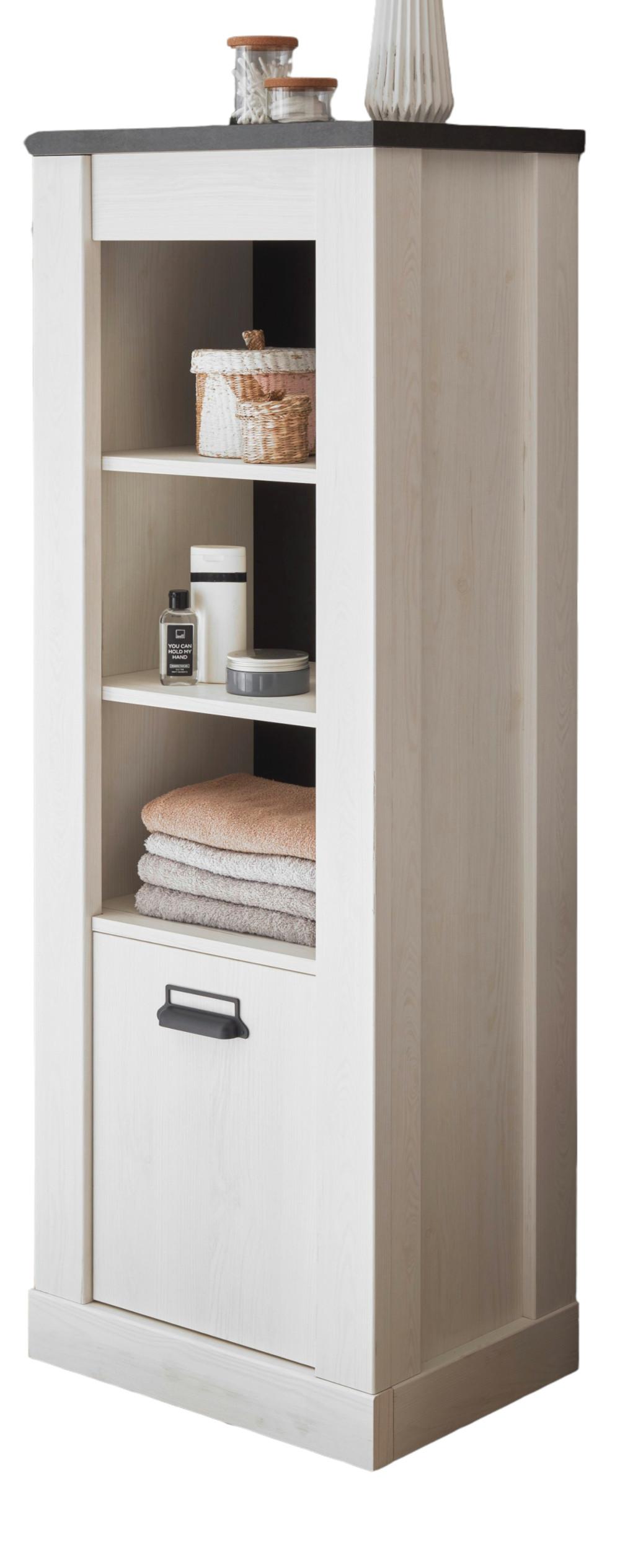 Wohnli Möbelsuche - BADSCHRANK weiß Pinie