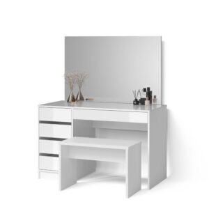 Wohnli Möbelsuche - SCHMINKTISCH Imola Weiß 120 cm mit Bank