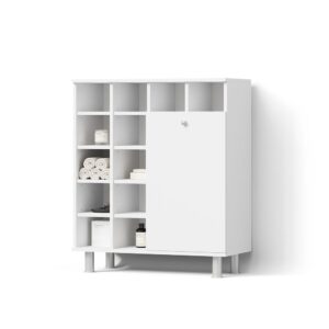 Wohnli Möbelsuche - BADSCHRANK Fucino Weiß 78.4 x 91.6 cm