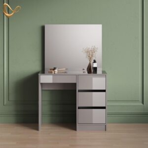 SCHMINKTISCH Imola Grau 90 cm mit Spiegel Holzwerkstoff Livinity® Möbel > Tische > Schminktische Grau