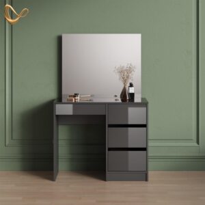wohnli-moebel-suche-800001014326-1 SCHMINKTISCH Imola Anthrazit 90 cm mit Spiegel Holzwerkstoff Livinity® Möbel > Tische > Schminktische Anthrazit