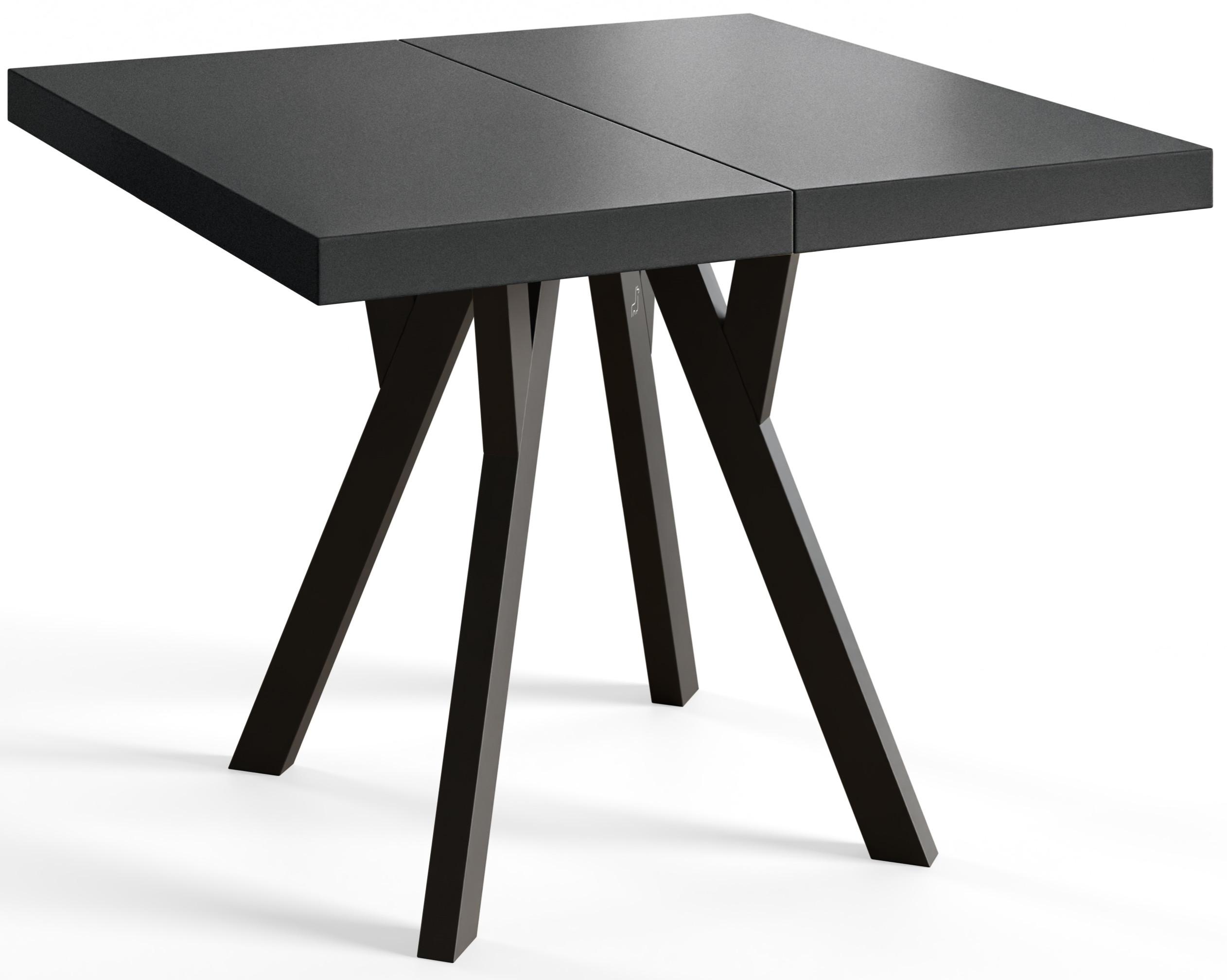 wohnli-moebel-suche-800001015306 Wohnli Möbelsuche - QUADRATISCHER Esstisch ausziehbar – Moderner Wohnzimmertisch und Küchentisch – Tisch mit Holzbeinen