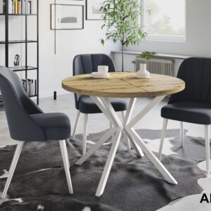 wohnli-moebel-suche-800001015506-1 ausziehbarer Tisch Durchmesser: 120 cm/200 cm
