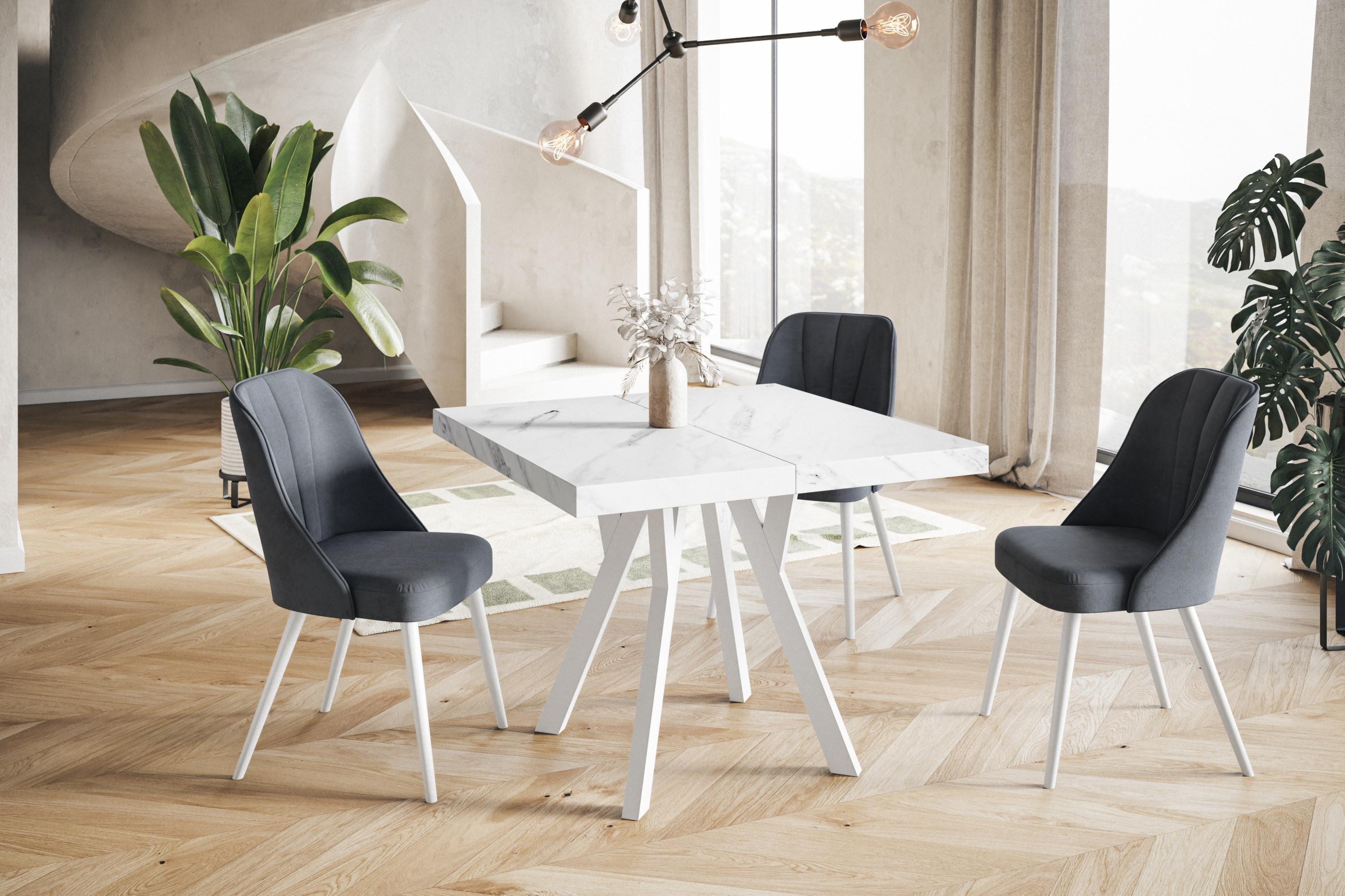Durchmesser 120 - 220 cm - Farbe Marmur