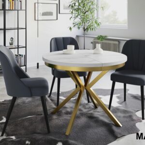 wohnli-moebel-suche-800001017117-1 ausziehbarer Tisch Durchmesser: 90 cm/170 cm