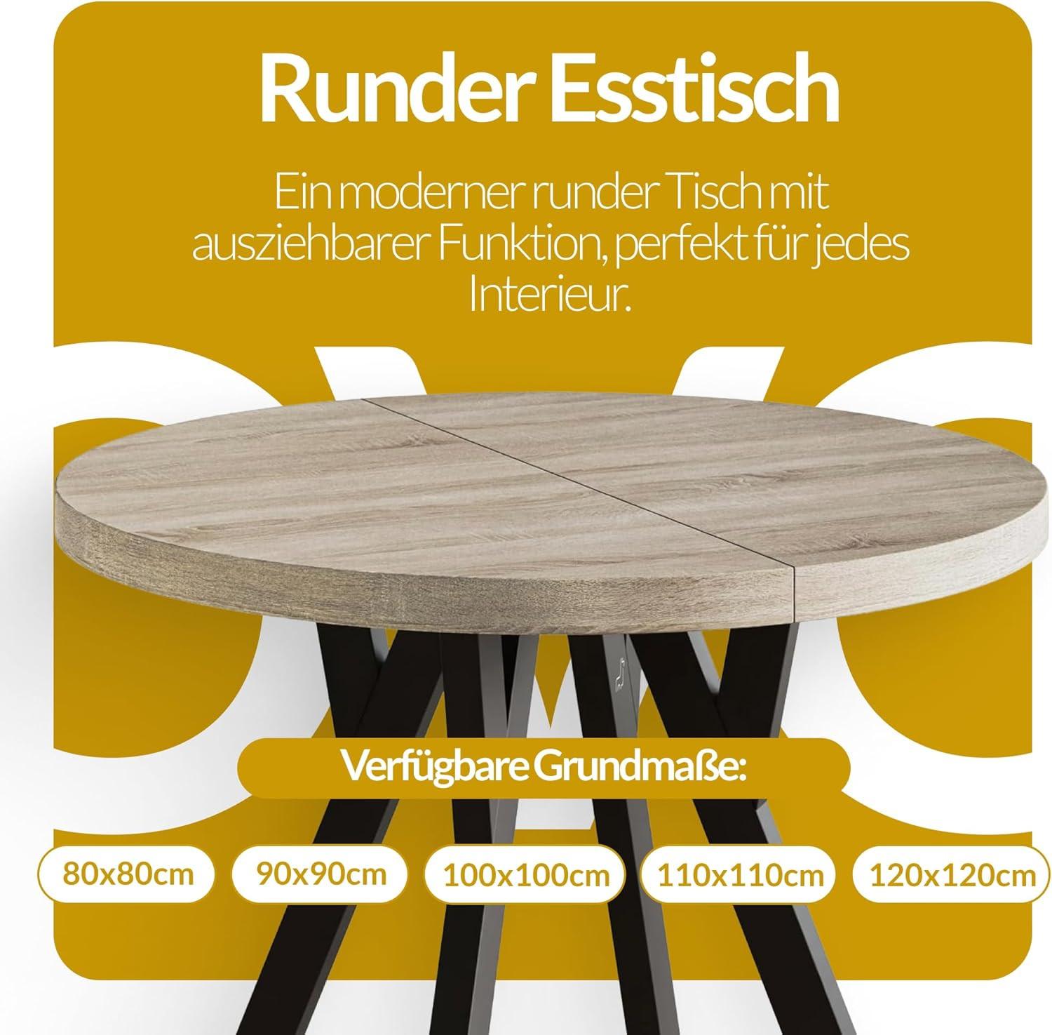 Durchmesser 90 cm - 190 cm - Farbe Artisan
