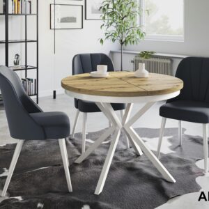 wohnli-moebel-suche-800001018051-1 ausziehbarer Tisch Durchmesser: 90 cm/170 cm