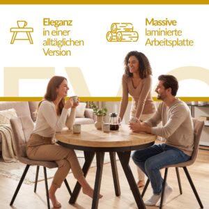 wohnli-moebel-suche-800001018068-1 Durchmesser 90 cm - 190 cm - Farbe Sonoma