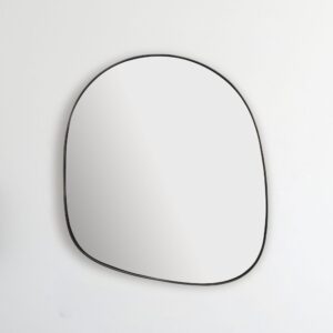 wohnli-moebel-suche-800001018365-1 WANDSPIEGEL Asymmetrisch Metall Schwarz 53x60 cm Moderner Rahmen Glas KADIMA DESIGN Spiegel > Wandspiegel Schwarz