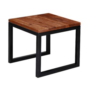 wohnli-moebel-suche-800001018611 Wohnli Möbelsuche - BEISTELLTISCH – Massivholz Braun rechteckig robust Industrial