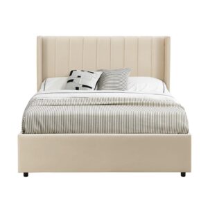 Wohnli Möbelsuche - POLSTERBETT Savona mit Matratze 140 x 200 cm beige