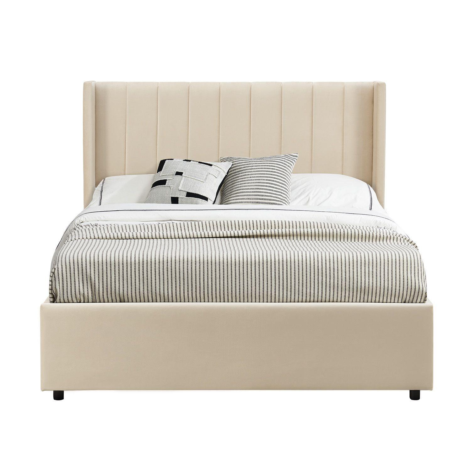 wohnli-moebel-suche-800001022503 Wohnli Möbelsuche - POLSTERBETT Savona mit Matratze 120 x 200 cm beige