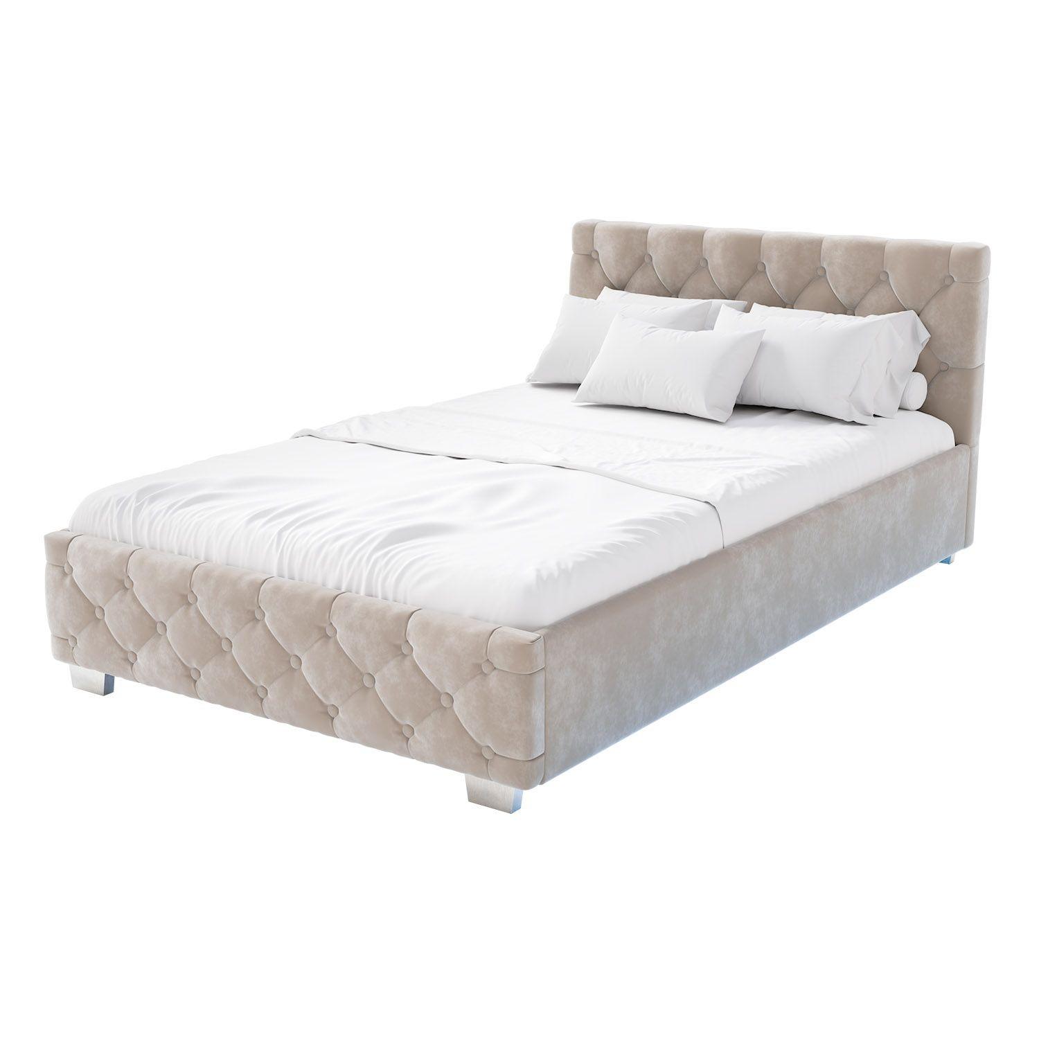 wohnli-moebel-suche-800001022546 Wohnli Möbelsuche - POLSTERBETT Nizza Beige 120x200 cm mit Matratze
