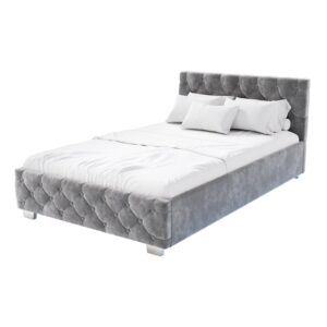 Wohnli Möbelsuche - POLSTERBETT Nizza Dunkelgrau 120x200 cm mit Matratze