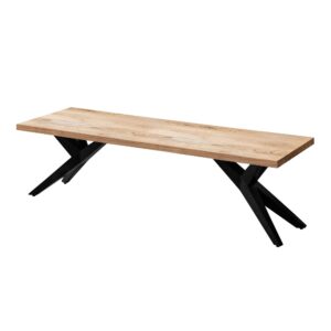Wohnli Möbelsuche - ESSZIMMERBANK Massivholz Metall Loft-Stil