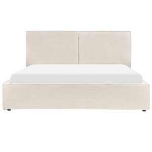 wohnli-moebel-suche-800001025142-1 POLSTERBETT 180x200 cm Weiß Moissac Textil Beliani Möbel > Betten > Polsterbetten Weiß