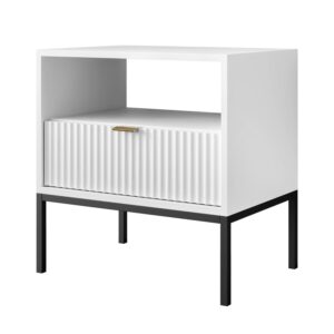 wohnli-moebel-suche-800001026672-1 NACHTTISCH CORTADO S54 WEISS Holzwerkstoff Lookway Möbel > Kommoden & Schubladenschränke > Nachttische Weiß