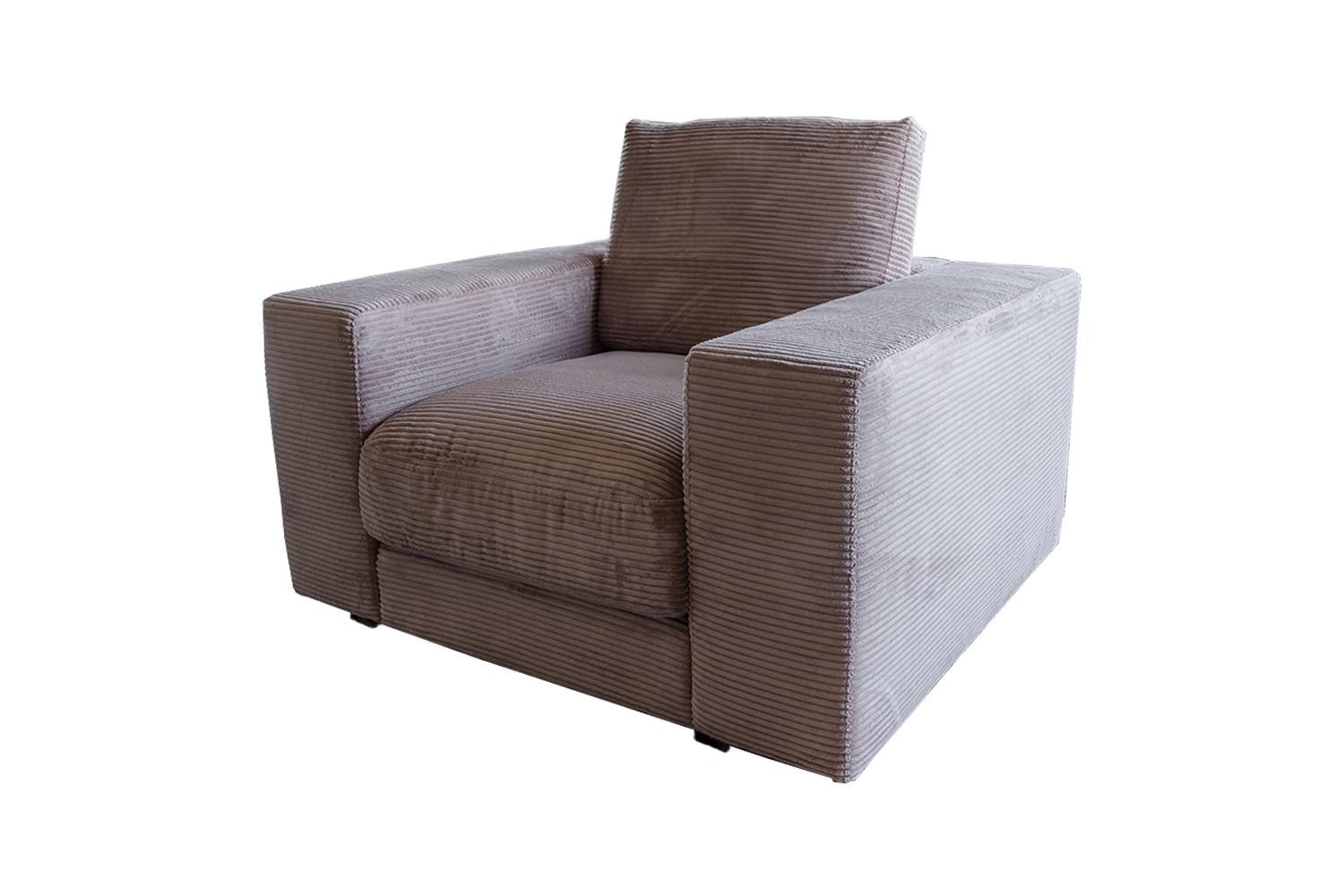 Wohnli Möbelsuche - SESSEL MADELINE Taupe Cord
