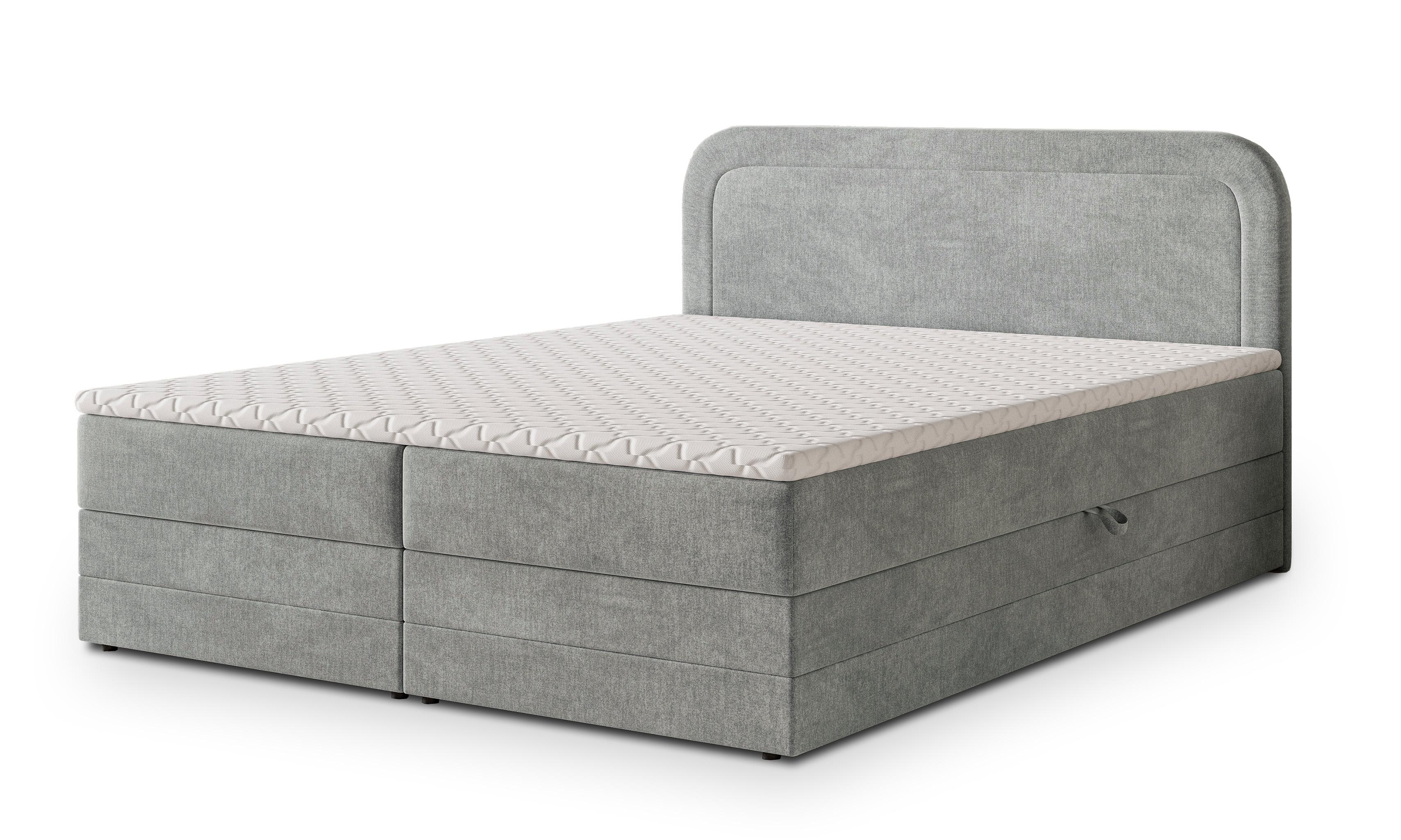 wohnli-moebel-suche-800001027591 Wohnli Möbelsuche - BOXBETT ARMEL 160x200 cm mit Matratze und Topper - Hellgrau