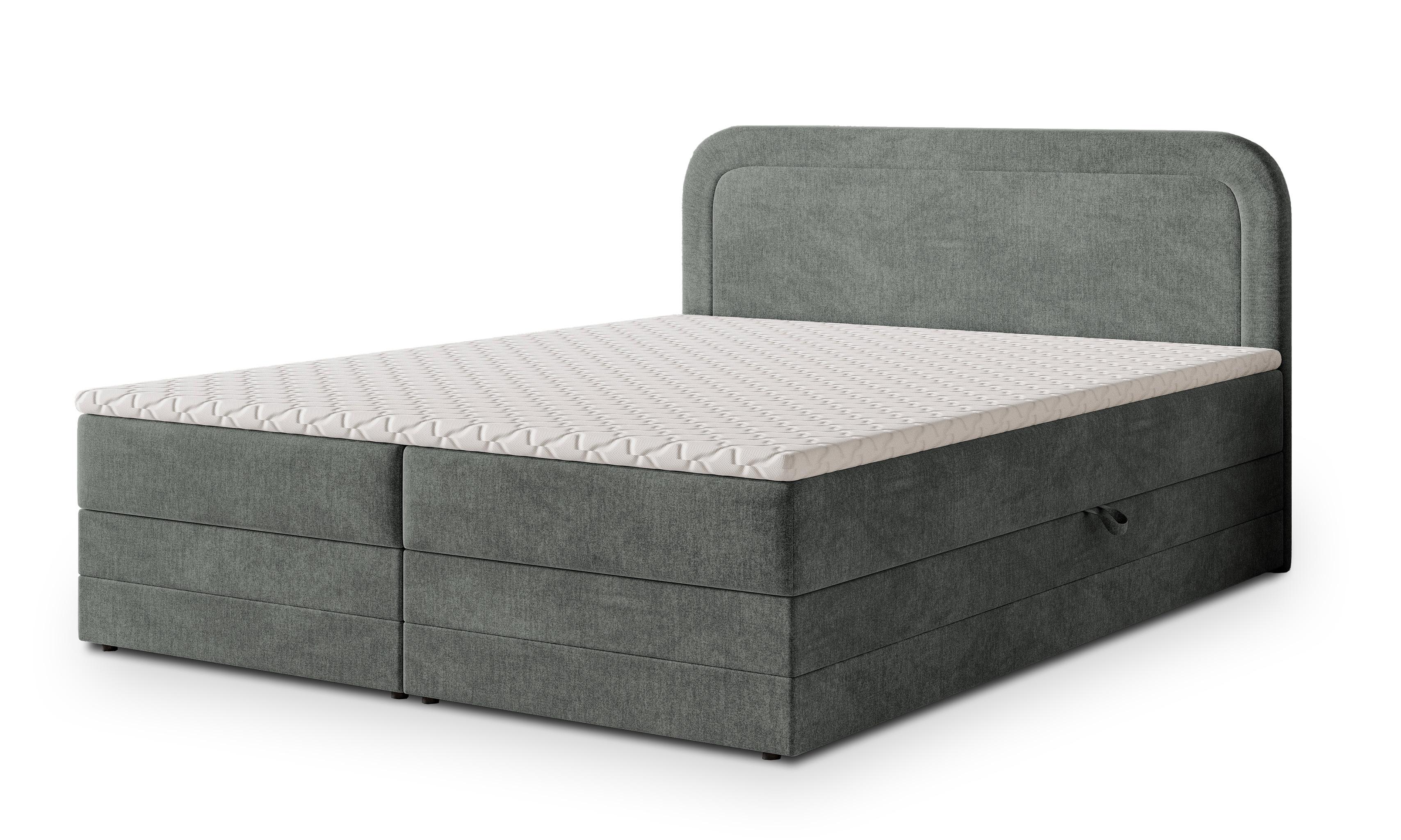wohnli-moebel-suche-800001027594 Wohnli Möbelsuche - BOXBETT ARMEL 160x200 cm mit Matratze und Topper - Grau