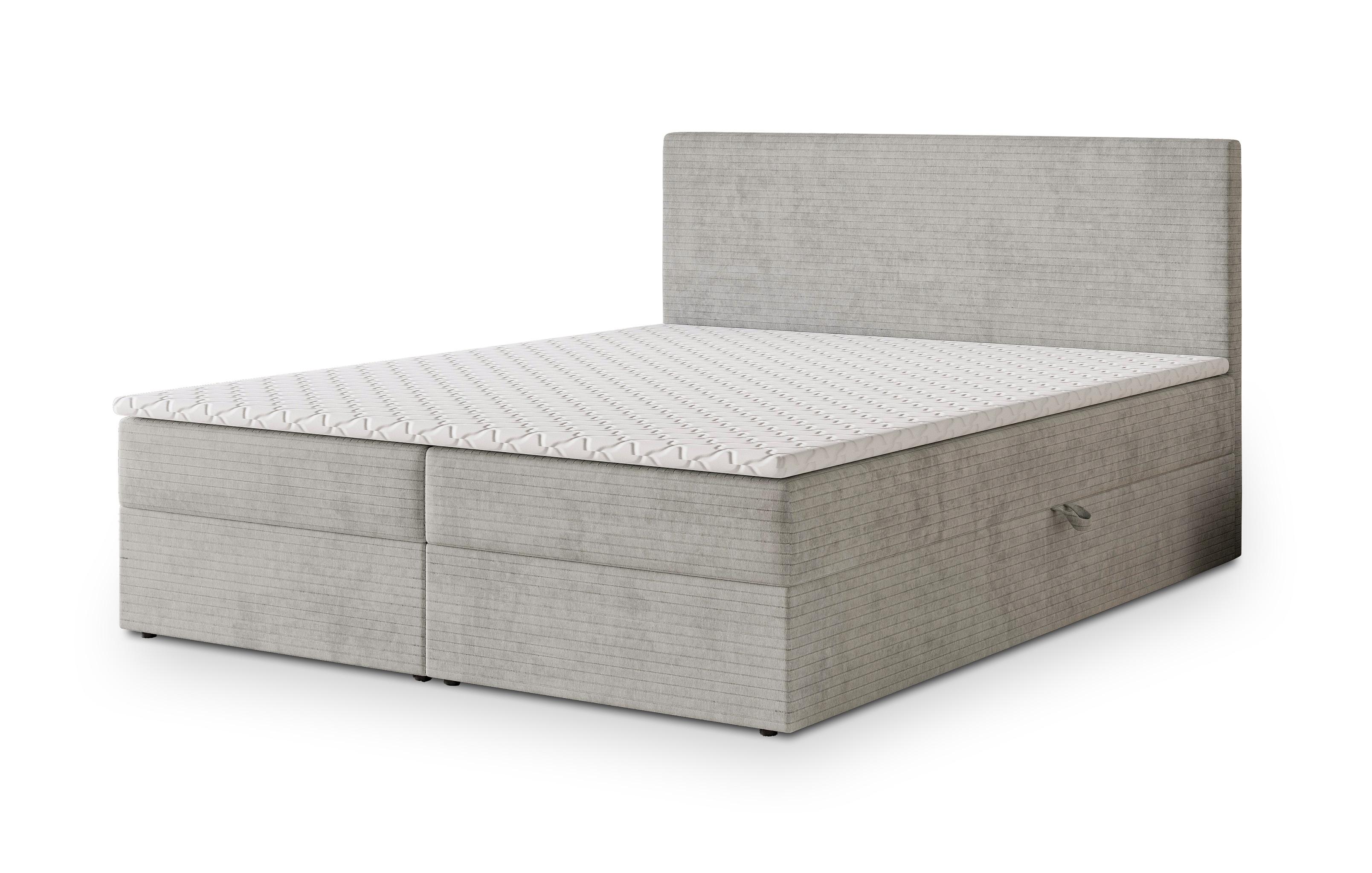 wohnli-moebel-suche-800001027643 Wohnli Möbelsuche - BOXBETT NIRA 180x200 cm mit Matratze und Topper - Hellgrau