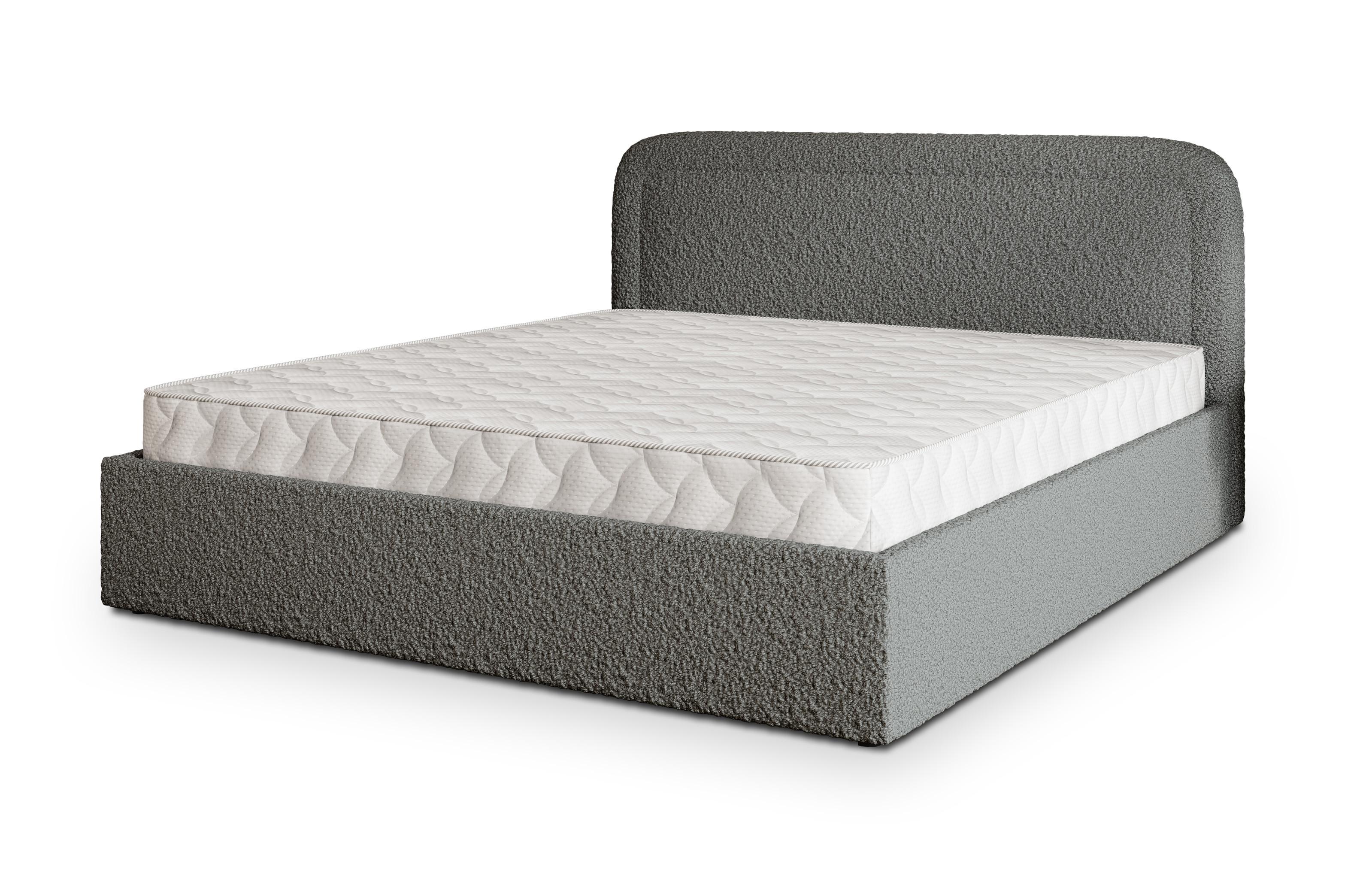 Wohnli Möbelsuche - POLSTERBETT BENIRA Q 180x200 cm mit Bettkästen - Grau