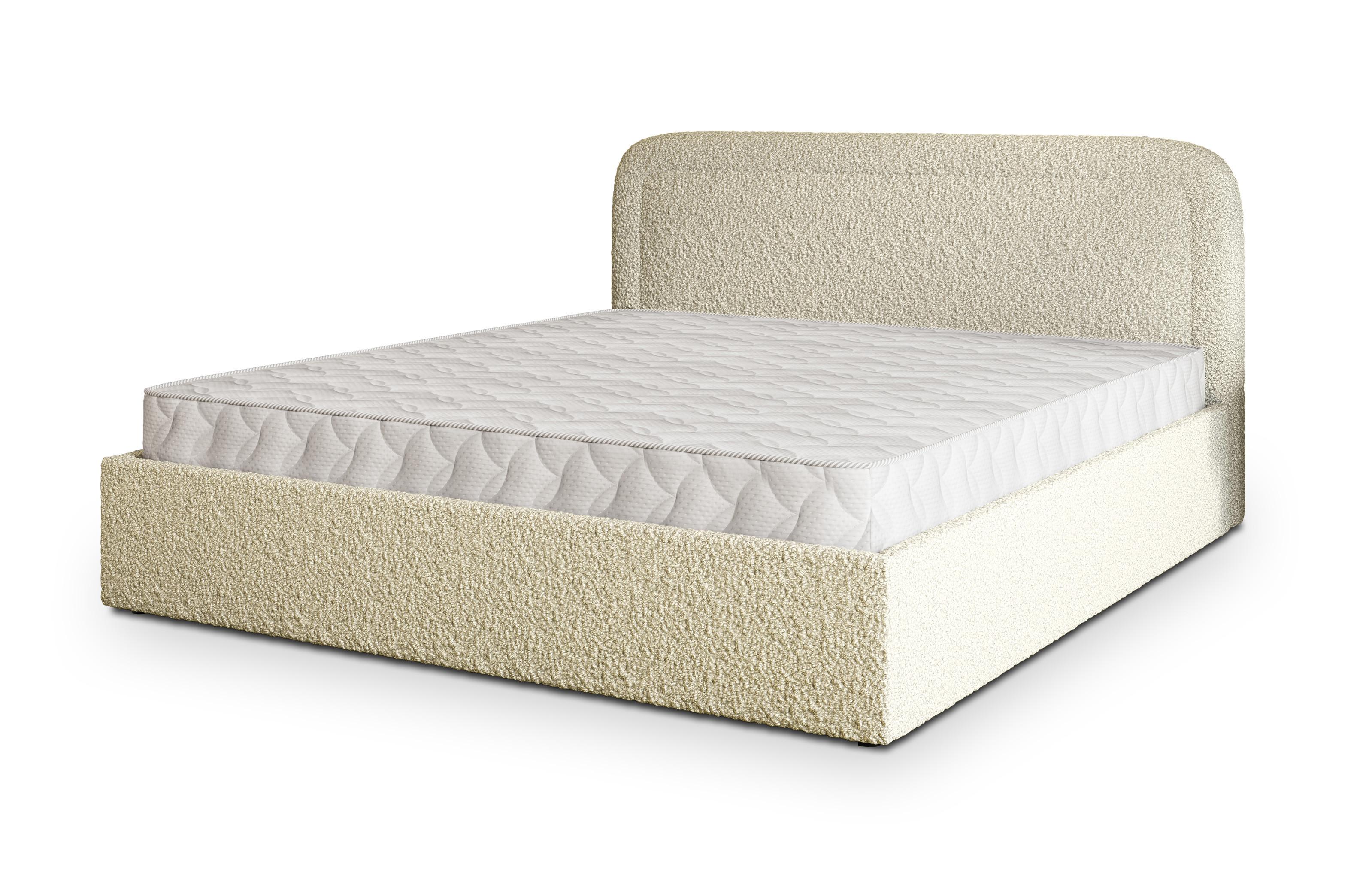 Wohnli Möbelsuche - POLSTERBETT BENIRA Q 160x200 cm mit Bettkästen - Creme