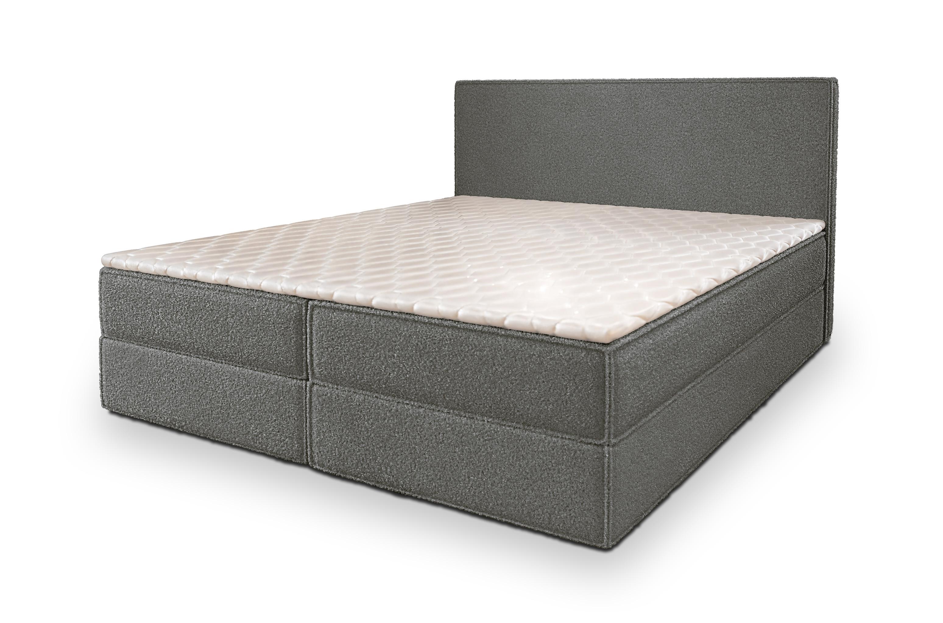 wohnli-moebel-suche-800001027721 Wohnli Möbelsuche - BOXBETT PELLIO 160x200 cm mit Matratze und Topper - Grau