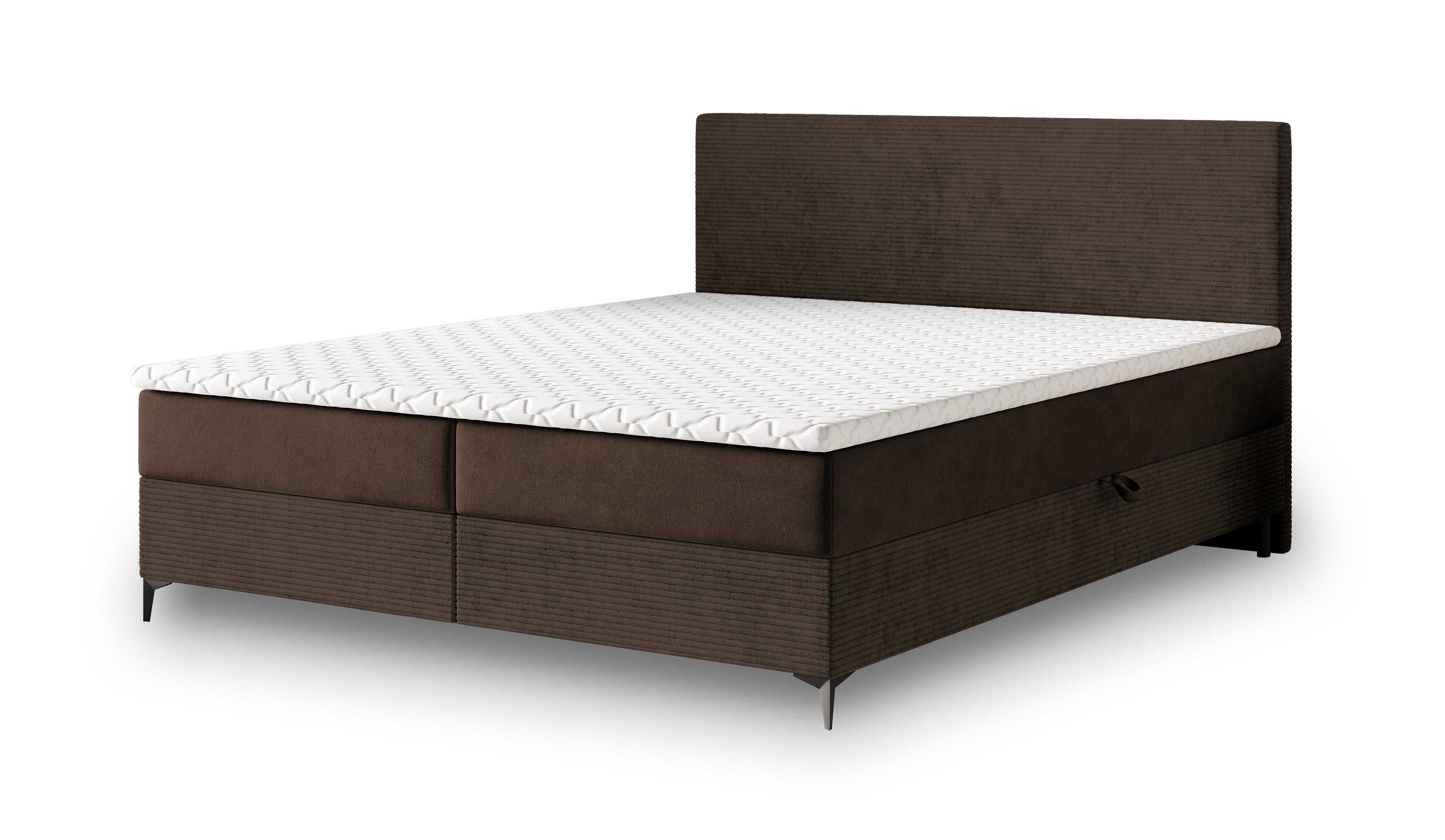wohnli-moebel-suche-800001027740 Wohnli Möbelsuche - BOXBETT TORREL 140x200 cm mit Matratze und Topper - Braun