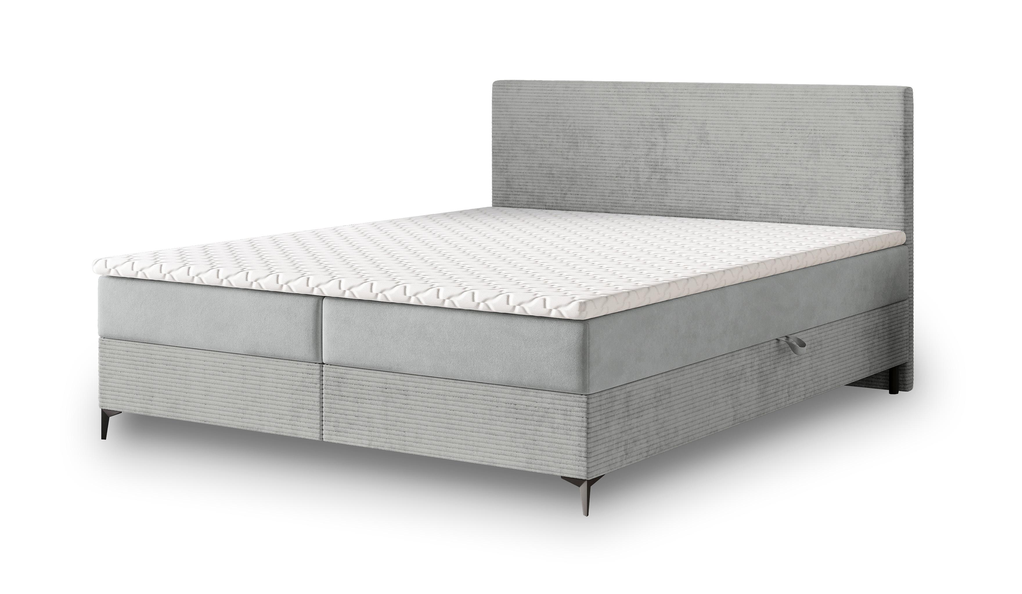 wohnli-moebel-suche-800001027744 Wohnli Möbelsuche - BOXBETT TORREL 140x200 cm mit Matratze und Topper - Hellgrau
