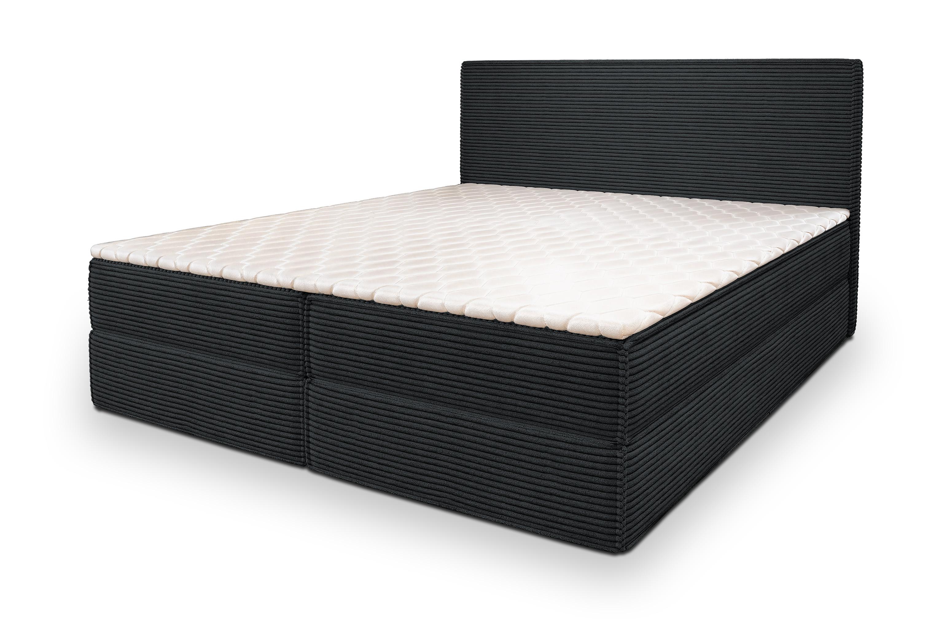 wohnli-moebel-suche-800001027800 Wohnli Möbelsuche - BOXBETT PELLIO 180x200 cm mit Matratze und Topper - Schwarz