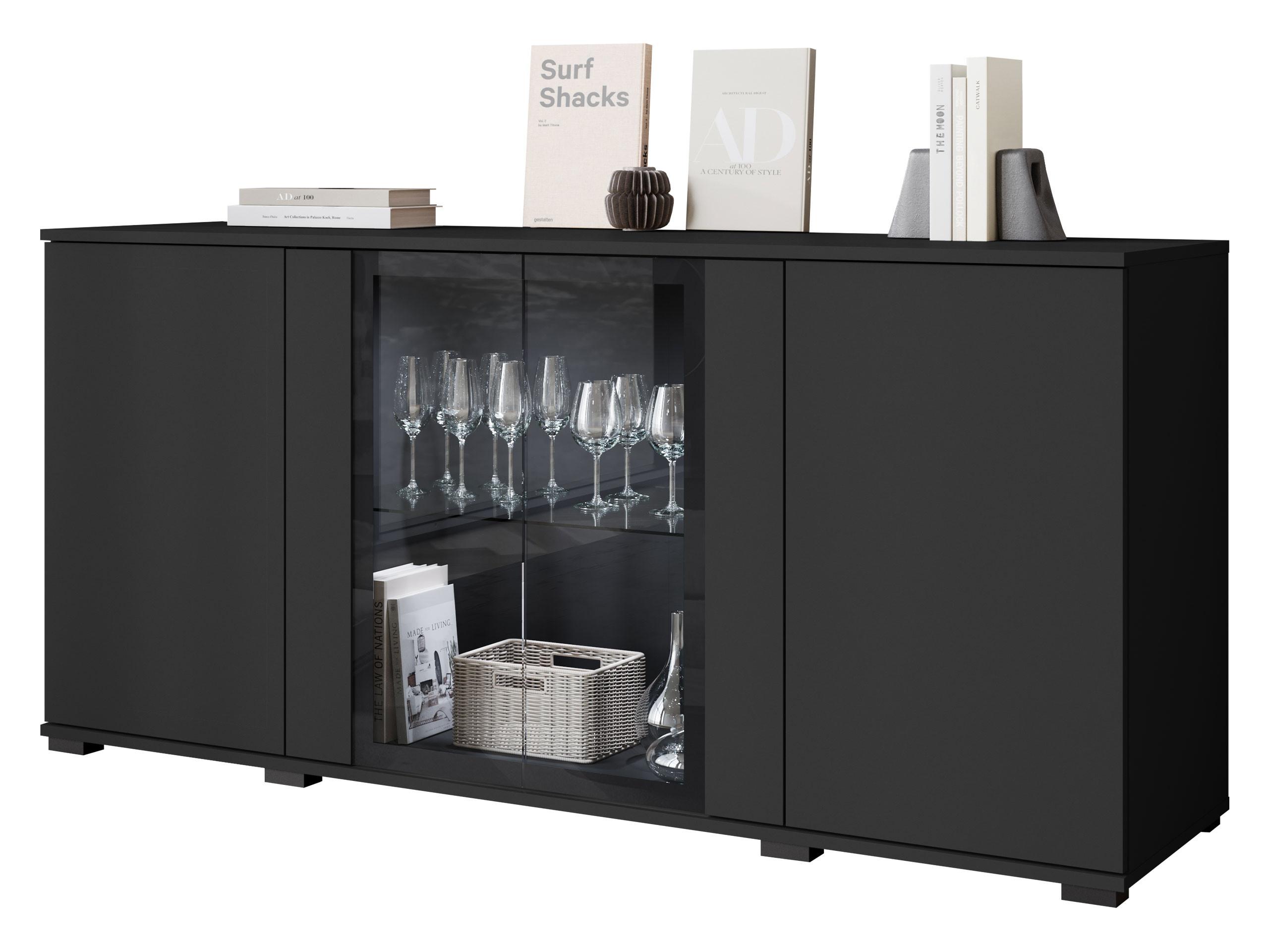 Wohnli Möbelsuche - KOMMODE Caro SB 154 4D mit weißer LED Beleuchtung