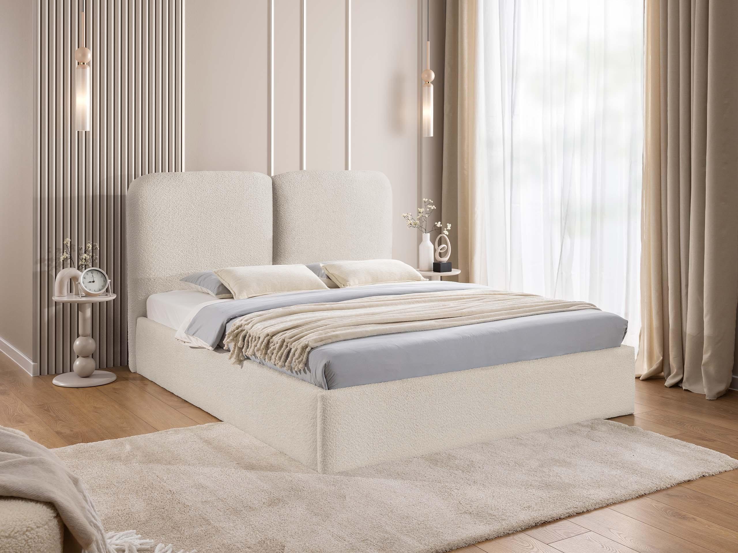 POLSTERBETT Heaven Textil MIRJAN24 Möbel > Betten > Polsterbetten Weiß