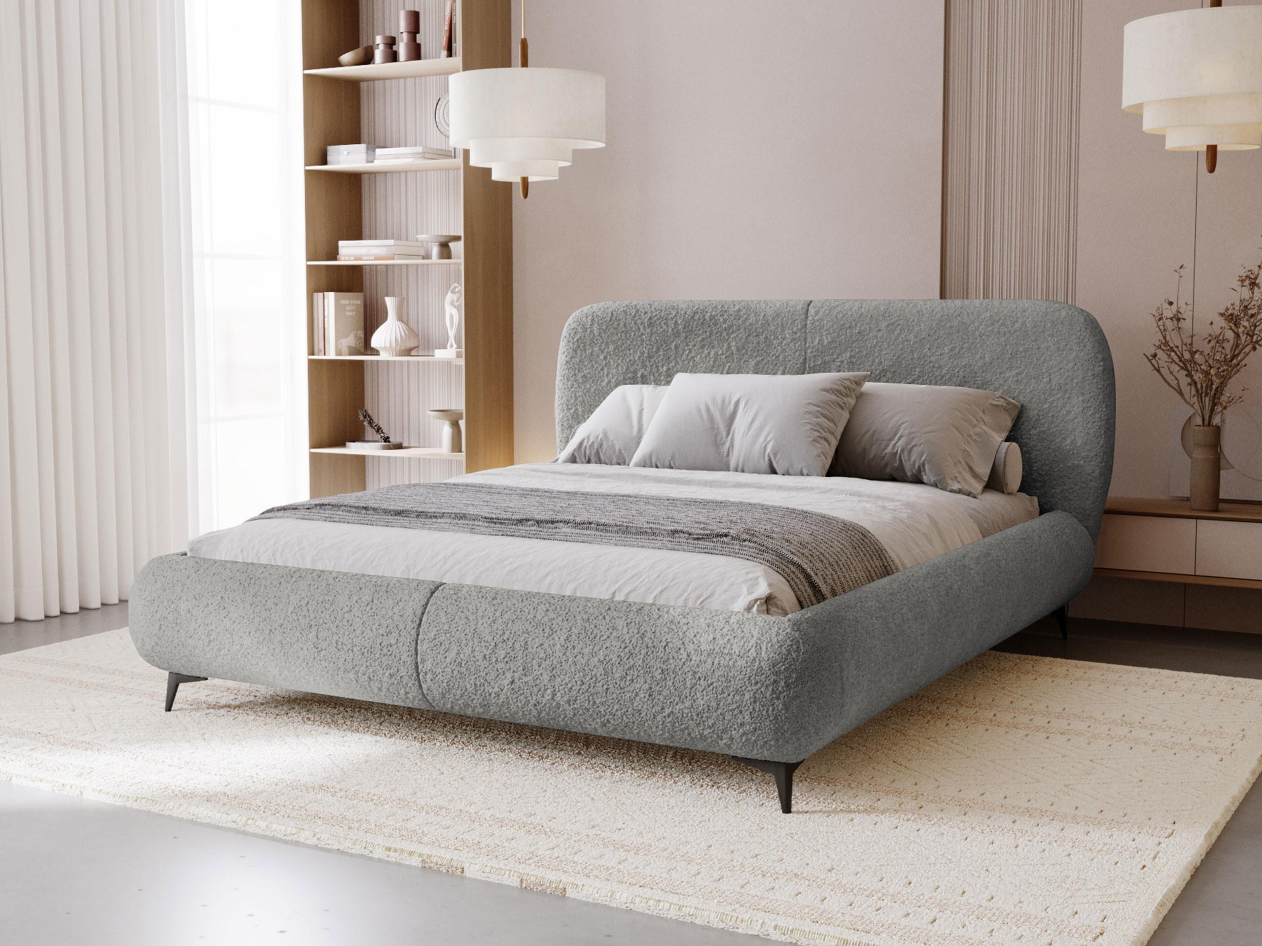 POLSTERBETT Moe Textil MIRJAN24 Möbel > Betten > Polsterbetten Grau