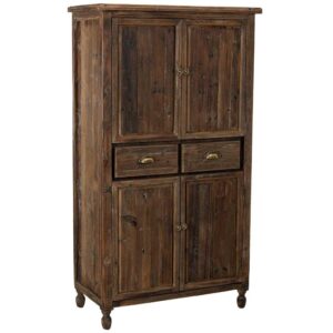 wohnli-moebel-suche-800001031408 Wohnli Möbelsuche - HOLZKLEIDERSCHRANK mit 4 türen und 2 schubladen 90x45x160 cm
