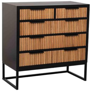 wohnli-moebel-suche-800001031442 Wohnli Möbelsuche - KOMMODE mit 4 schubladen aus holz und metall 80x39x81 cm