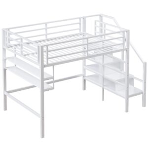 Wohnli Möbelsuche - HOCHBETT Weiß 255/145/160 cm