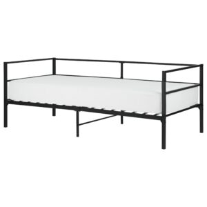 Wohnli Möbelsuche - BETT mit Lattenrost 90x200 cm Schwarz Battut