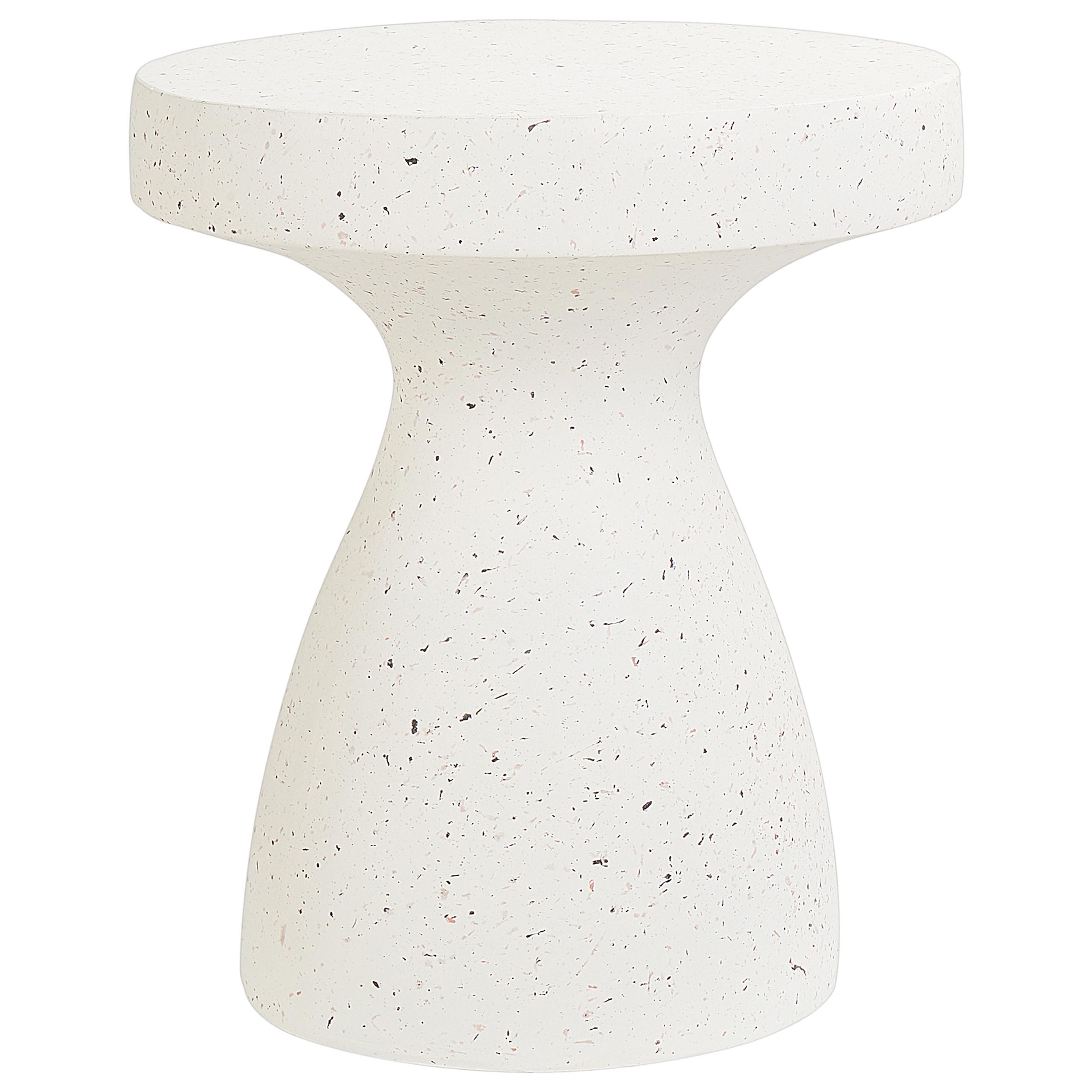 wohnli-moebel-suche-800001033764 Wohnli Möbelsuche - GARTEN BEISTELLTISCH Beton Terrazzo Optik cremeweiß 39 cm Biviere