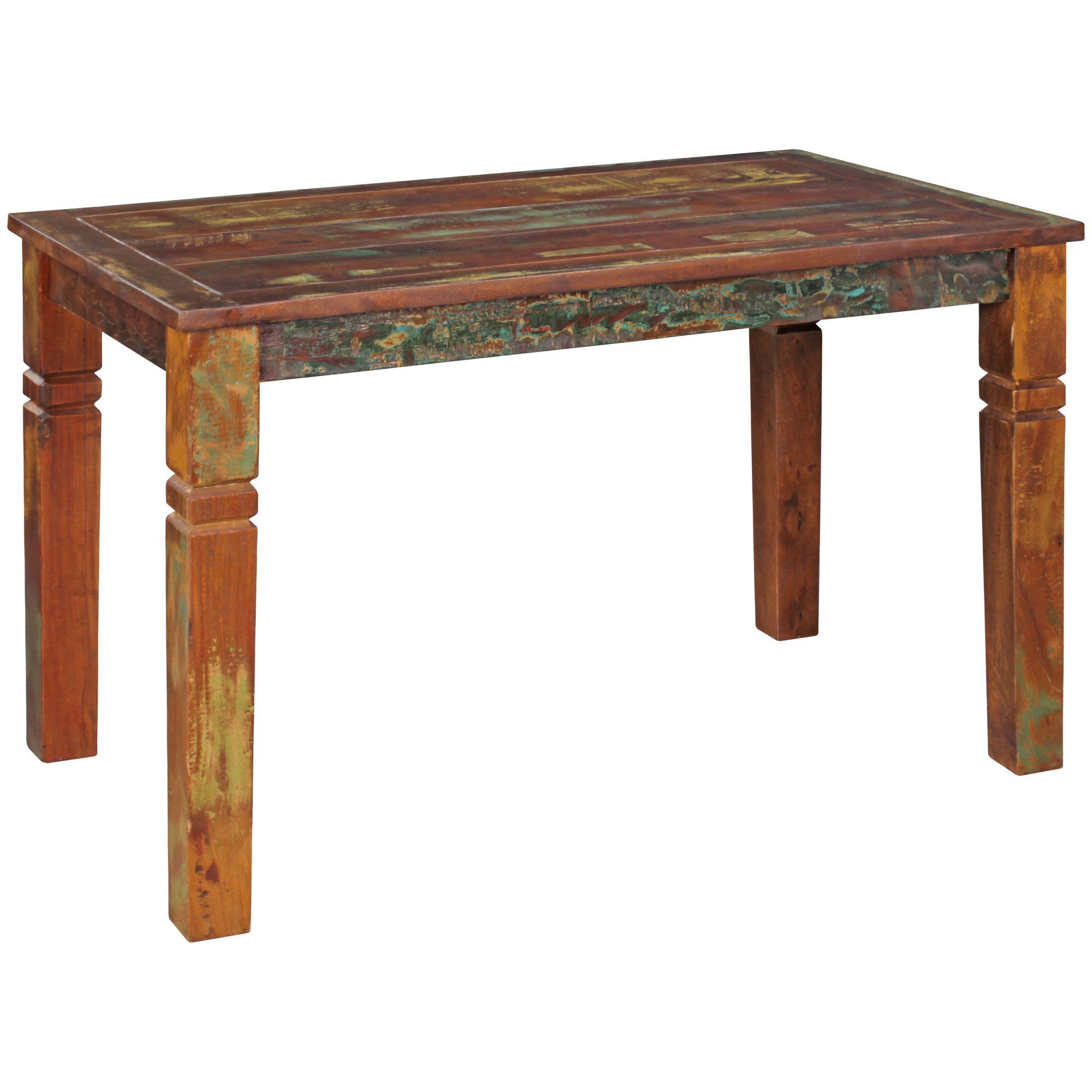 Wohnli Möbelsuche - ESSTISCH Mango Massivholz Klarlack Shabby Design