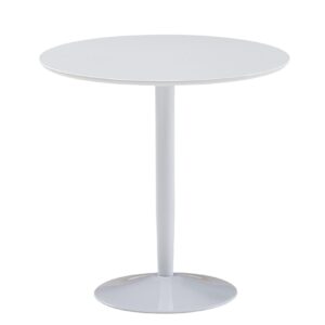 wohnli-moebel-suche-800001035753 Wohnli Möbelsuche - ESSTISCH – Hochglanz Weiß 75x75x74 cm Trompetenfuß für 2 Personen