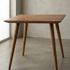 ESSZIMMERTISCH – Quadratisch Massivholz Braun 80x80x76 cm rustikal Holz KADIMA DESIGN Möbel > Tische > Esstische Braun