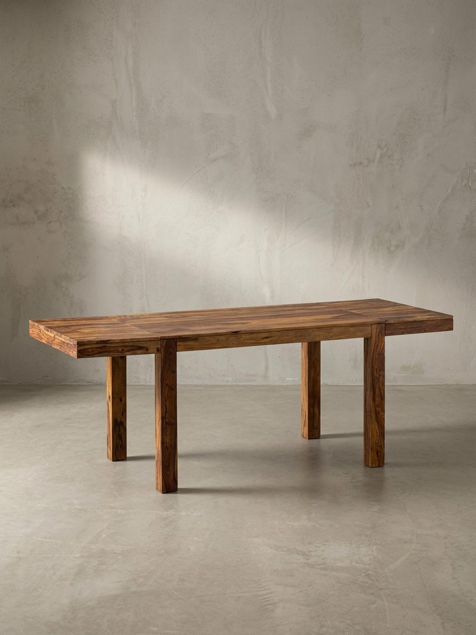 wohnli-moebel-suche-800001035786-1 ESSZIMMERTISCH – Massivholz Braun 120–200 cm rechteckig verlängerbar Holz KADIMA DESIGN Möbel > Tische > Esstische Braun