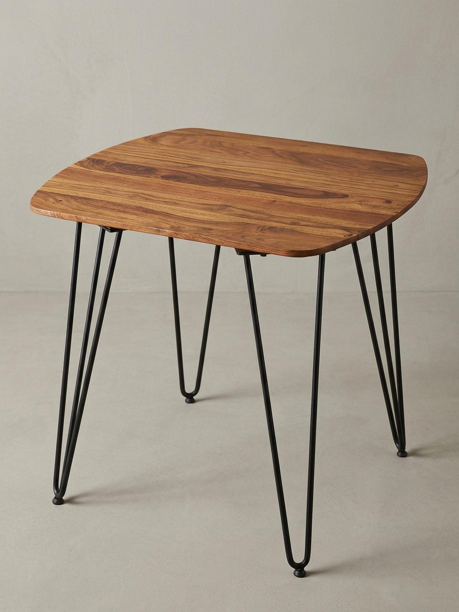 wohnli-moebel-suche-800001035798-1 ESSZIMMERTISCH – Massivholz Braun 80x80x76 cm Modern abgerundete Ecken Holz KADIMA DESIGN Möbel > Tische > Esstische Braun
