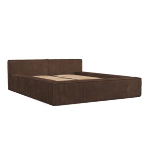 wohnli-moebel-suche-800001036331 Wohnli Möbelsuche - POLSTERBETT Casto mit Stauraum 180/200 cm Braun im Poso Stoff