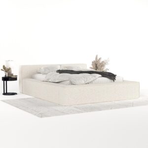 wohnli-moebel-suche-800001036337-1 POLSTERBETT Casto mit Stauraum 180/200 cm Creme im Blur Stoff Textil AltaBeds Möbel > Betten > Polsterbetten Weiß