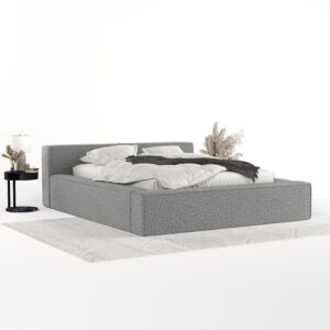 wohnli-moebel-suche-800001036356-1 POLSTERBETT Casto mit Stauraum 180/200 cm Hellgrau im Blur Stoff Textil AltaBeds Möbel > Betten > Polsterbetten Grau