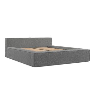 wohnli-moebel-suche-800001036356 Wohnli Möbelsuche - POLSTERBETT Casto mit Stauraum 180/200 cm Hellgrau im Blur Stoff